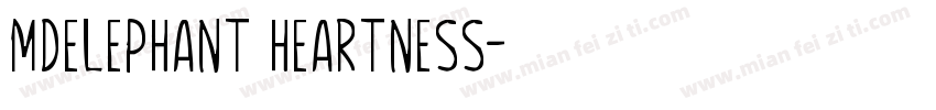 MDElephant Heartness字体转换
